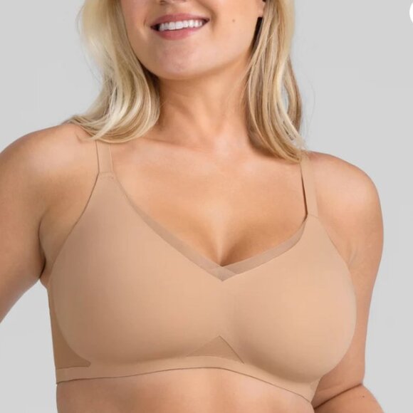 Honeylove CrossOver Wireless Bra Sand 38D/DD(E) XL - Picture 1 of 7